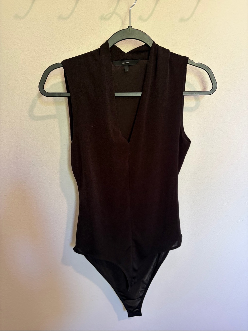 Vero Moda Black Sleeveless V-Neck Bodysuit